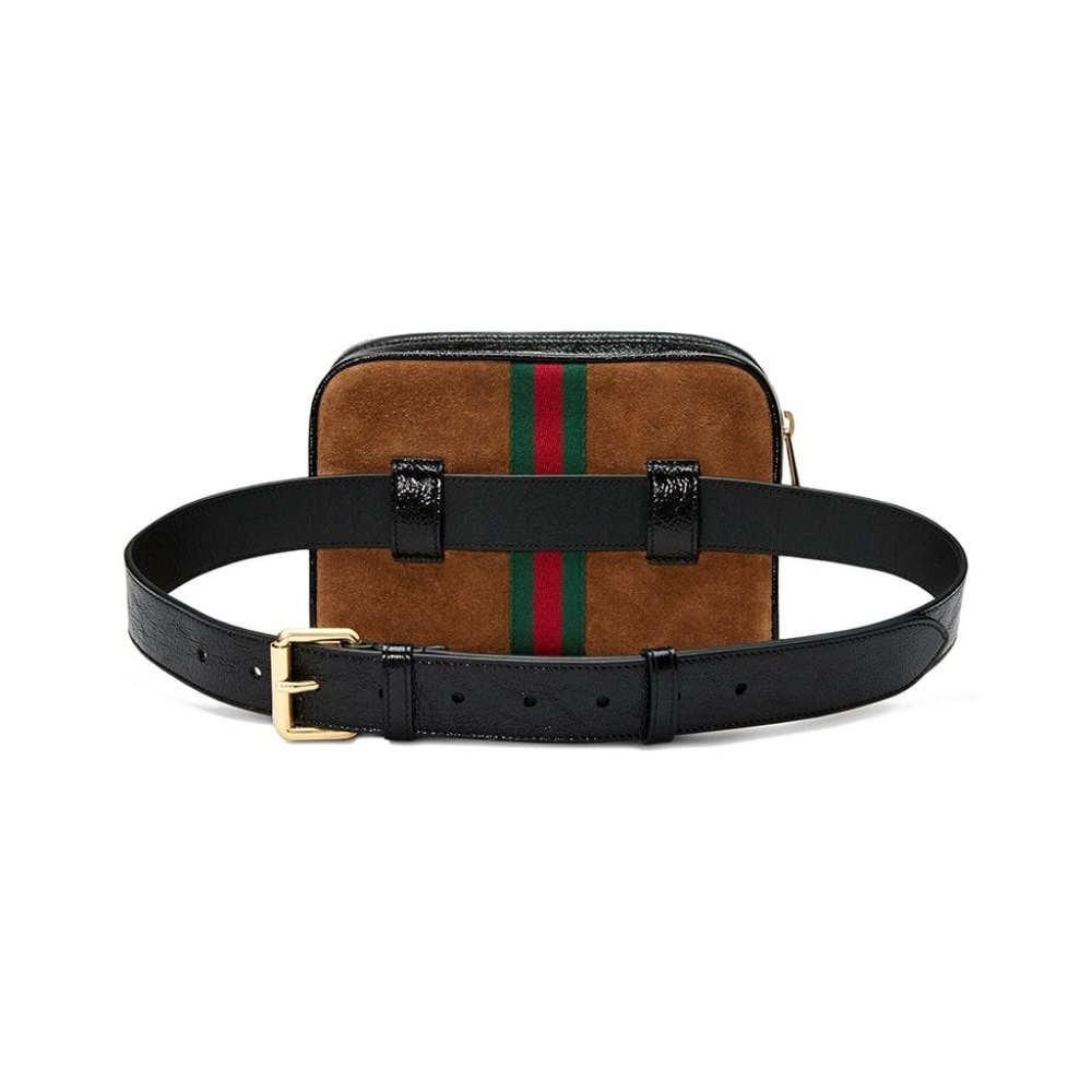 Gucci brown Ophidia Suede Belt Bag - Picture 9 of 14